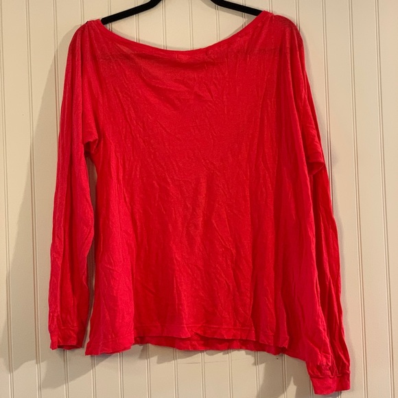 Wildfox off the shoulder long sleeve shirt - Picture 2 of 4